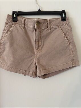 American Eagle high rise chino shorts